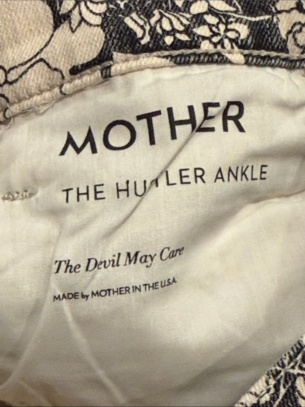 MOTHER superior the hustler ankle Jeans in French fairytale - Black & White 27 - Picture 7 of 7
